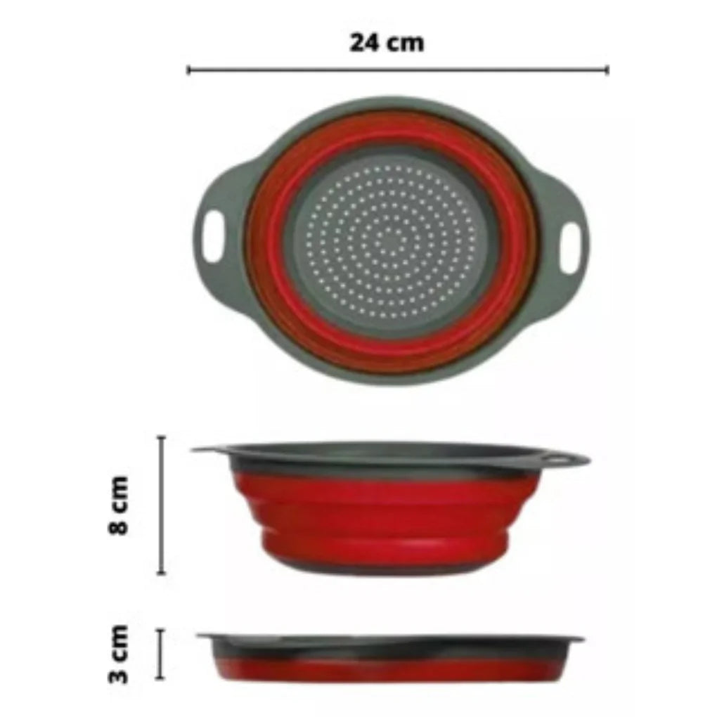 Escorredor Compacto Retrátil de Silicone